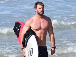 Chris Hemsworth fisico di thor