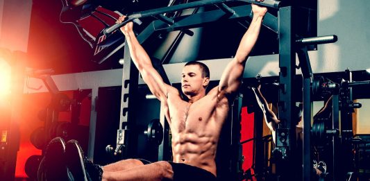 Copertina hanging leg raise