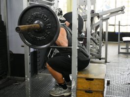 esecuzione del box squat